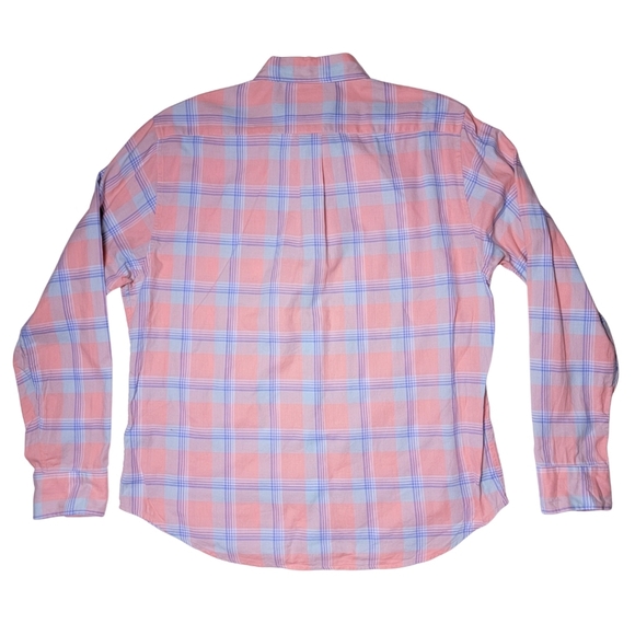 Bonobos Pink Plaid Button-Down Shirt L - Picture 3 of 7